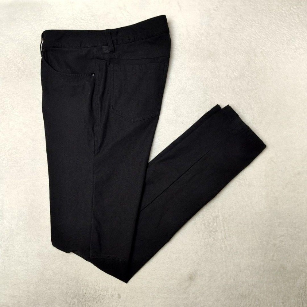 Lululemon Pants 30x33 Black Commuter Golf Stretch Pockets Zip Flat Tech Travel